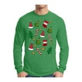 thumbnail image 1 of Awkward Styles Xmas Pattern Ugly Christmas Sweater Long Sleeve T-shirt For Men, 1 of 3