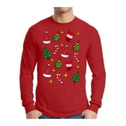 Awkward Styles Xmas Pattern Ugly Christmas Sweater Long Sleeve T-shirt For Men