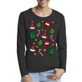 thumbnail image 1 of Awkward Styles Xmas Pattern Christmas Sweater Long Sleeve T-shirt For Women, 1 of 3