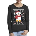 thumbnail image 1 of Awkward Styles Xmas Penguin Christmas Sweater Long Sleeve T-shirt For Women, 1 of 3