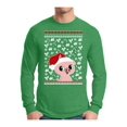 thumbnail image 1 of Awkward Styles Xmas Piggy Christmas Sweater Long Sleeve T-shirt For Men, 1 of 4