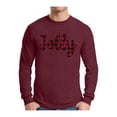 thumbnail image 1 of Awkward Styles Xmas Plaid Jolly Christmas Sweater Long Sleeve T-shirt For Men, 1 of 4