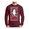 thumbnail image 1 of Awkward Styles Xmas Shark in Hat Christmas Sweater Long Sleeve T-shirt For Men, 1 of 4