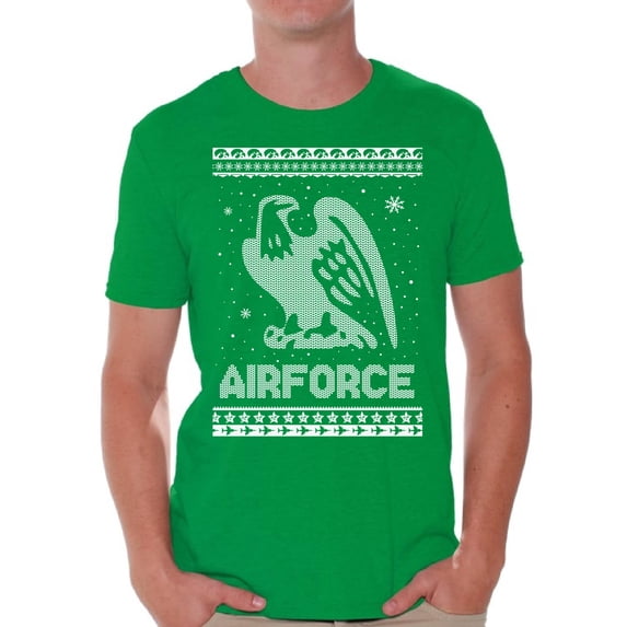 Awkward Styles Xmas Shirts for Men Christmas Airforce T-Shirt