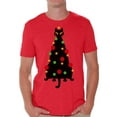 thumbnail image 1 of Awkward Styles Xmas Shirts for Men Christmas Cat T-Shirt, 1 of 4