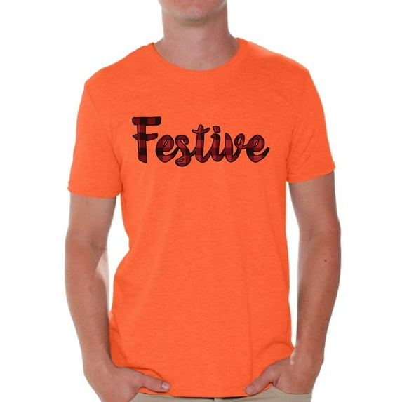 Awkward Styles Xmas Shirts for Men Christmas Festive Plaid T-Shirt