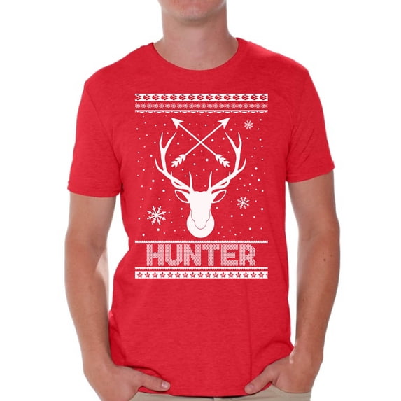 Awkward Styles Xmas Shirts for Men Christmas Hunter T-Shirt