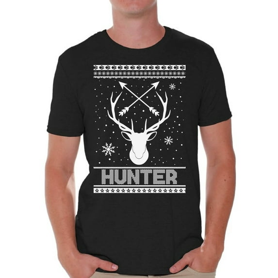 Awkward Styles Xmas Shirts for Men Christmas Hunter T-Shirt