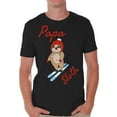 thumbnail image 1 of Awkward Styles Xmas Shirts for Men Christmas Papa Sloth T-Shirt, 1 of 4