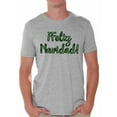 thumbnail image 1 of Awkward Styles Xmas Shirts for Men Christmas Plaid Feliz Navidad T-Shirt, 1 of 4