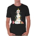 thumbnail image 1 of Awkward Styles Xmas Shirts for Men Christmas Rabbit T-Shirt, 1 of 4