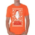thumbnail image 1 of Awkward Styles Xmas Shirts for Men Christmas Shark in Hat T-Shirt, 1 of 4
