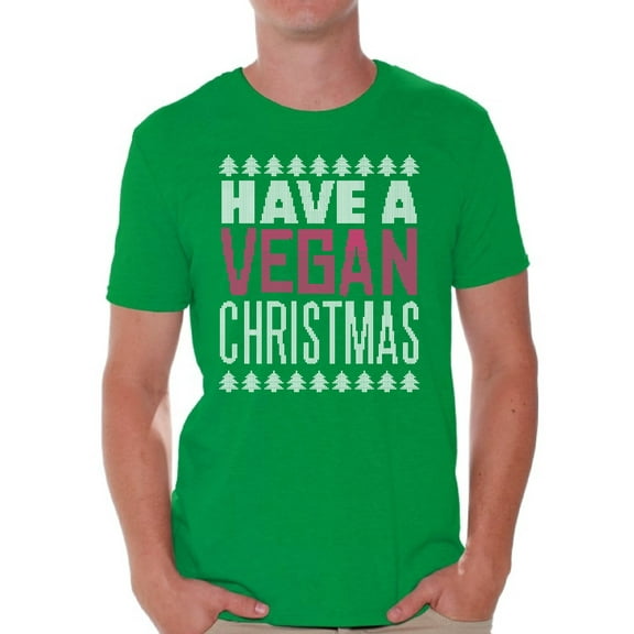 Awkward Styles Xmas Shirts for Men Have A Vegan Christmas T-Shirt