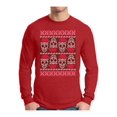 thumbnail image 1 of Awkward Styles Xmas Skulls in Santa's Hat Christmas Sweater Long Sleeve T-Shirt for Men, 1 of 4