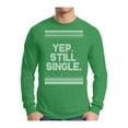 thumbnail image 1 of Awkward Styles Xmas Still Single Christmas Sweater Long Sleeve T-shirt For Men, 1 of 4