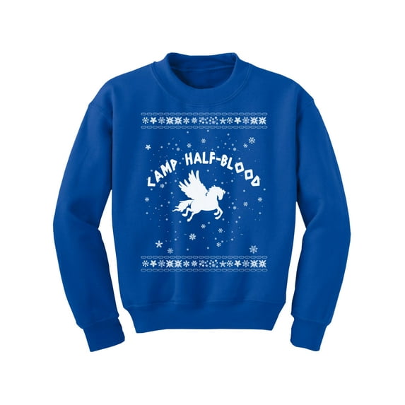 Awkward Styles Xmas Sweater for Boys Girls Kids Youth Christmas Camp Half-Blood Sweatshirt
