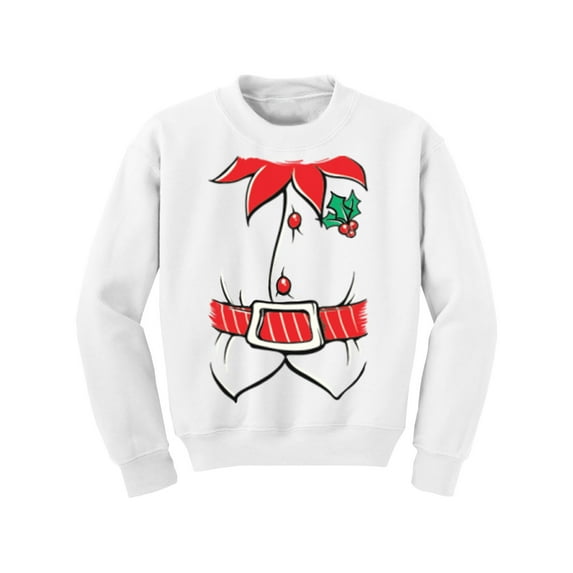 Awkward Styles Xmas Sweater for Girls Boys Kids Youth Adorable Christmas Elf Suit Sweatshirt