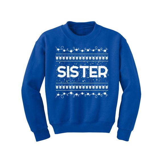 Awkward Styles Xmas Sweater for Girls Kids Youth Sister Christmas Pattern Sweatshirt