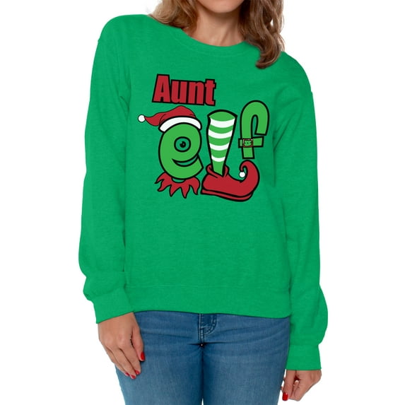 Awkward Styles Xmas Sweatshirt Christmas Aunt Elf Sweater