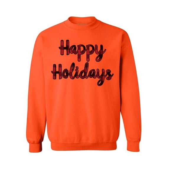 Awkward Styles Xmas Sweatshirt Christmas Happy Holidays Plaid Sweater