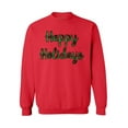 thumbnail image 1 of Awkward Styles Xmas Sweatshirt Christmas Happy Holidays Plaid Sweater, 1 of 5