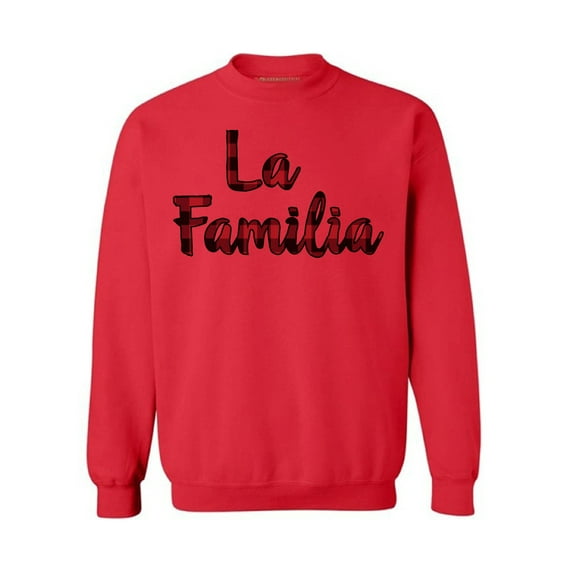 Awkward Styles Xmas Sweatshirt Christmas La Familia Plaid Sweater