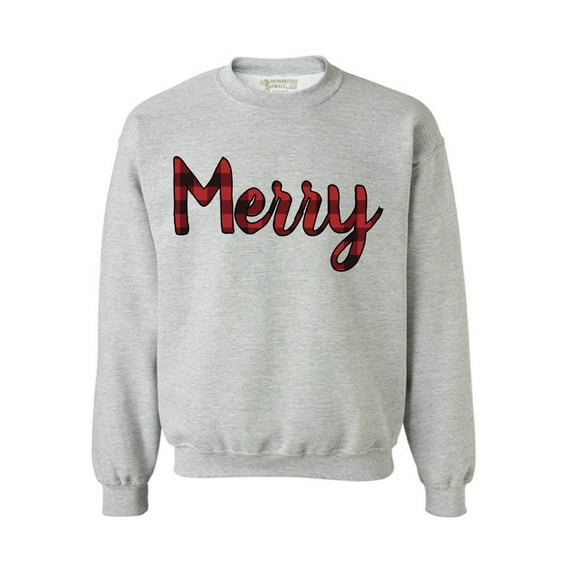 Awkward Styles Xmas Sweatshirt Christmas Merry Plaid Sweater