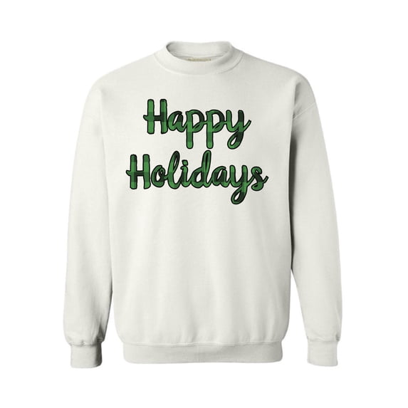 Awkward Styles Xmas Sweatshirt Christmas Plaid Happy Holidays Sweater