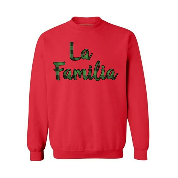 Awkward Styles Xmas Sweatshirt Christmas Plaid La Familia Sweater