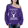 thumbnail image 1 of Awkward Styles Xmas Sweatshirt Off Shoulder Christmas Hunter Sweater, 1 of 4