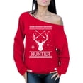 thumbnail image 1 of Awkward Styles Xmas Sweatshirt Off Shoulder Christmas Hunter Sweater, 1 of 4