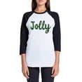 thumbnail image 1 of Awkward Styles Xmas T-Shirt Christmas Jolly Plaid Raglan Shirt Unisex, 1 of 5
