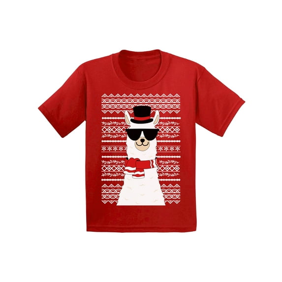 Awkward Styles Xmas T-Shirt for Baby Boys Girls Christmas Llama Baby Shirt