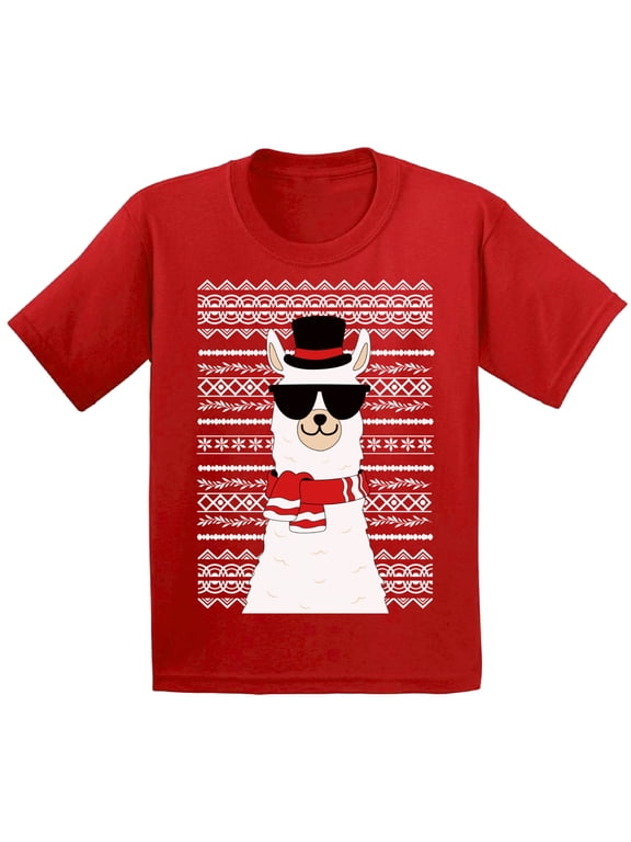 Awkward Styles Xmas T-Shirt for Baby Boys Girls Christmas Llama Baby Shirt