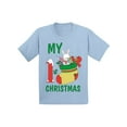 thumbnail image 1 of Awkward Styles Xmas T-Shirt for Baby Boys Girls My First Christmas Stocking Toddler Shirt, 1 of 4
