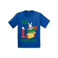 thumbnail image 1 of Awkward Styles Xmas T-Shirt for Baby Boys Girls My First Christmas Stocking Toddler Shirt, 1 of 4