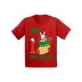 thumbnail image 1 of Awkward Styles Xmas T-Shirt for Baby Boys Girls My First Christmas Stocking Toddler Shirt, 1 of 4