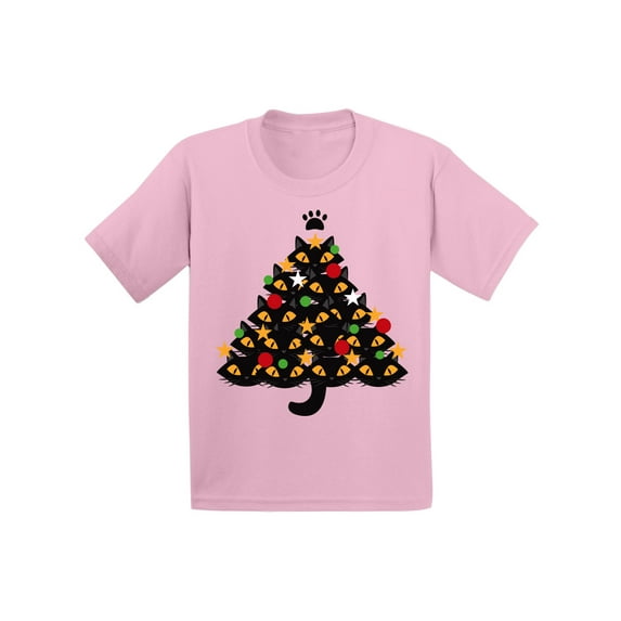Awkward Styles Xmas T-Shirt for Baby Girls Boys Cats Christmas Tree Baby Shirt