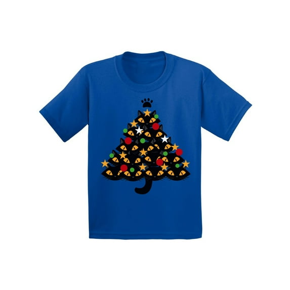 Awkward Styles Xmas T-Shirt for Baby Girls Boys Cats Christmas Tree Baby Shirt