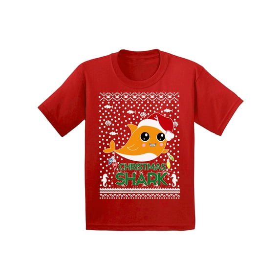 Awkward Styles Xmas T-Shirt for Baby Girls Boys Cute Christmas Shark Baby Shirt