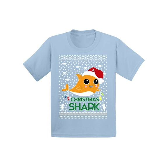 Awkward Styles Xmas T-Shirt for Baby Girls Boys Cute Christmas Shark Baby Shirt