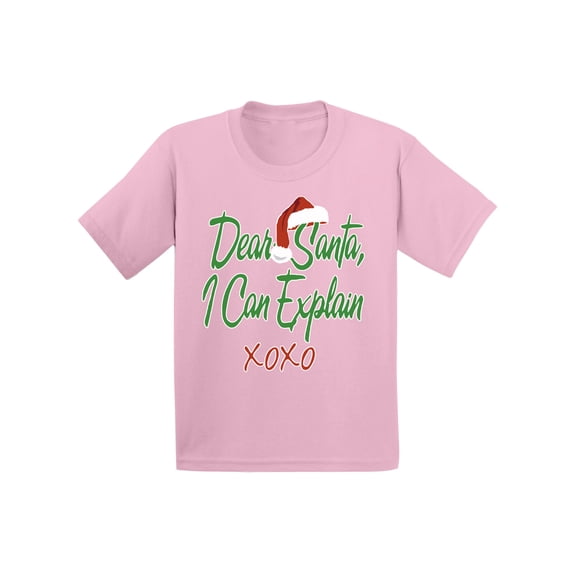 Awkward Styles Xmas T-Shirt for Baby Girls Boys Dear Santa I Can Explain Christmas Baby Shirt