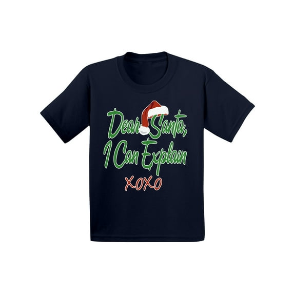 Awkward Styles Xmas T-Shirt for Baby Girls Boys Dear Santa I Can Explain Christmas Baby Shirt