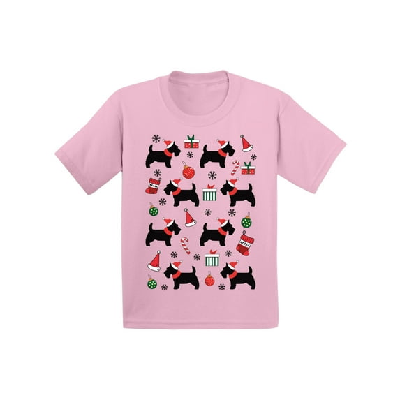 Awkward Styles Xmas T-Shirt for Baby Girls Boys Dogs Christmas Pattern Baby Shirt