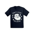 thumbnail image 1 of Awkward Styles Xmas T-Shirt for Baby Girls Boys Don't Stop Believin Christmas Baby Shirt, 1 of 4