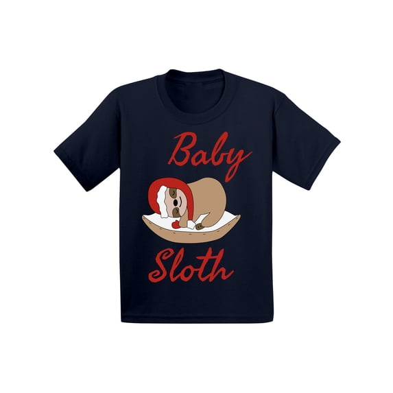 Awkward Styles Xmas T-Shirt for Baby Girls Boys Little Christmas Sloth Baby Shirt