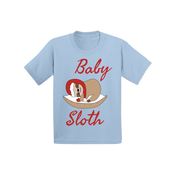 Awkward Styles Xmas T-Shirt for Baby Girls Boys Little Christmas Sloth Baby Shirt