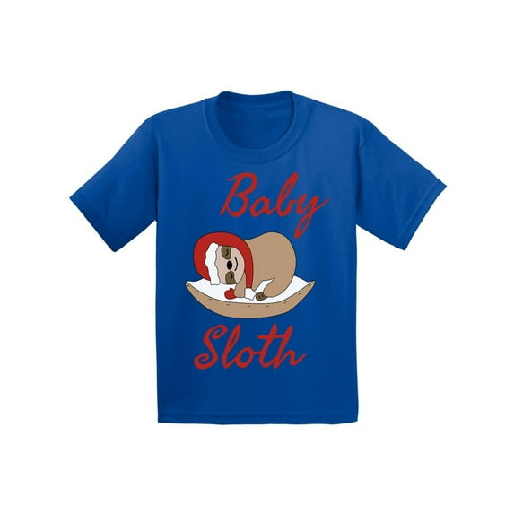 Awkward Styles Xmas T-Shirt for Baby Girls Boys Little Christmas Sloth Baby Shirt