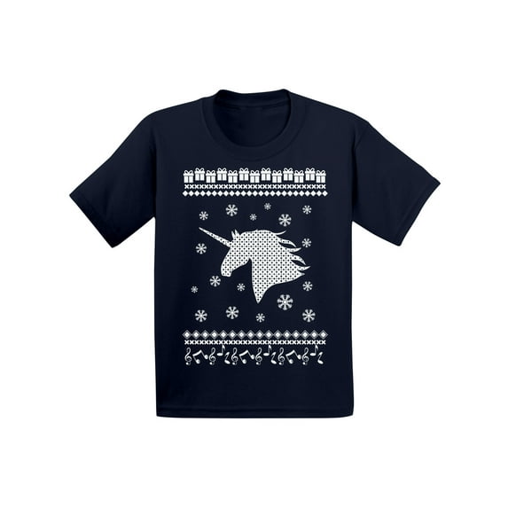 Awkward Styles Xmas T-Shirt for Baby Girls Boys White Christmas Unicorn Baby Shirt