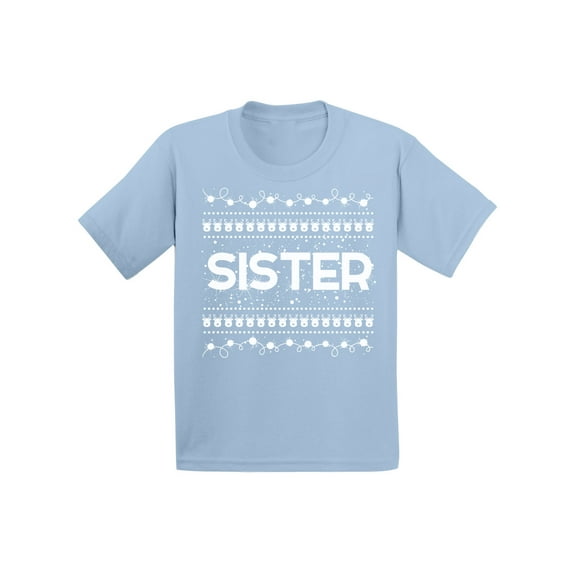 Awkward Styles Xmas T-Shirt for Baby Girls Sister Christmas Pattern Baby Shirt